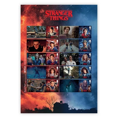 Stranger Things Stamps Collector Sheet from Royal Mail - Bild 1 von 4