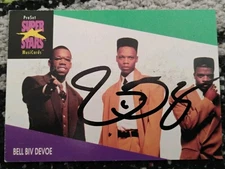 RON DEVOE NEW EDITION BBD SIGNED VINTAGE ORIGINAL YO MTV RAP TRADING CARD  RARE