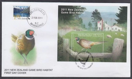 NEW ZEALAND 2011 FISH & GAME HUNTING REVENUE FDC $10 M/S (ID:015/DHC25)