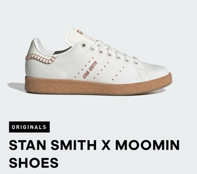 adidas Originals STAN SMITH × MOOMIN ID6646 Core White Clay Stretcher  size 8