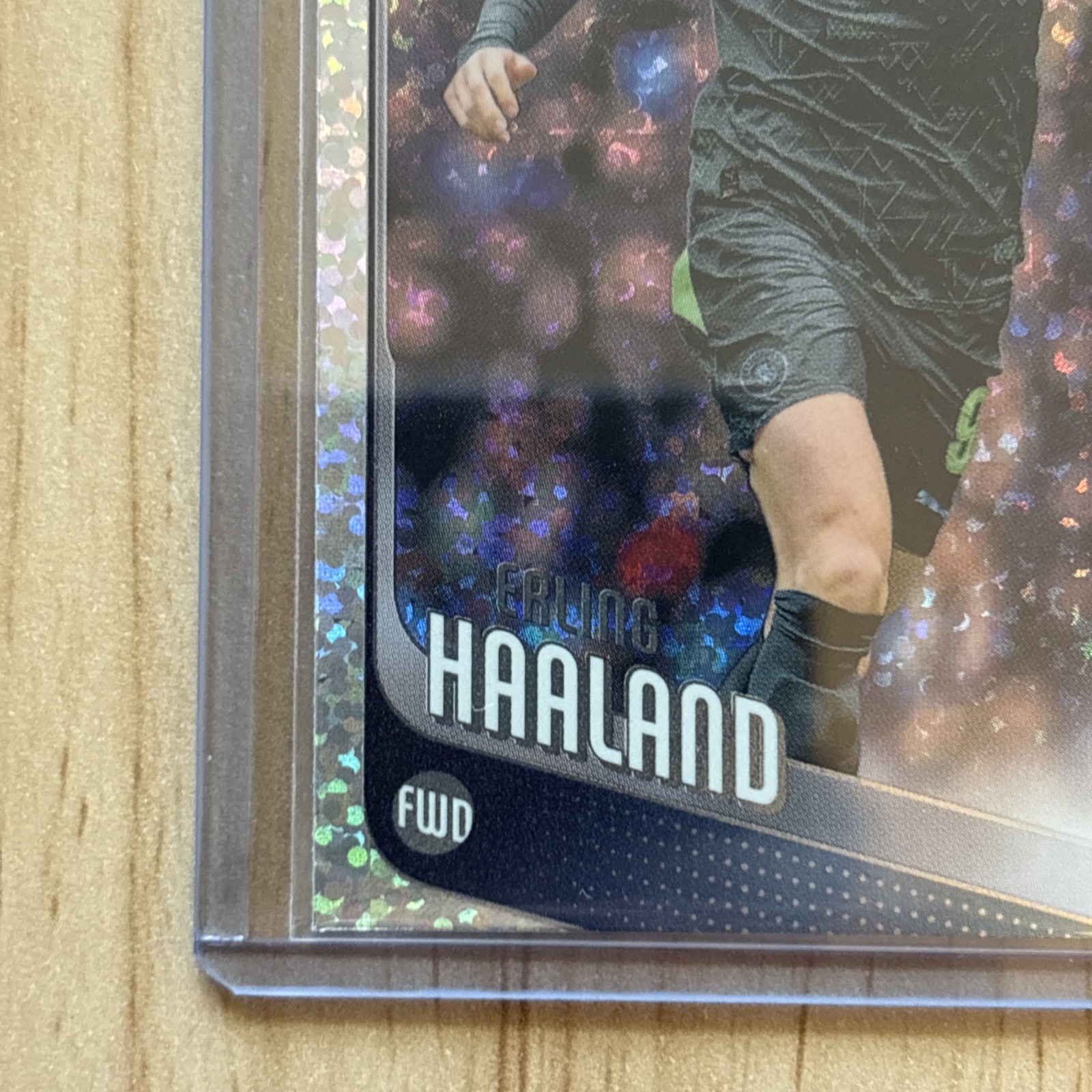 2025/26 Topps UEFA Erling Haaland #181 Silver Sparkle Foil Manchester City view 8
