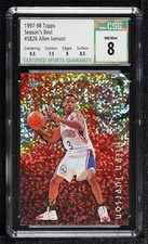 1997-98 Topps Season's Best Hot Shots Allen Iverson #26 CSG 8 HOF 0i7l
