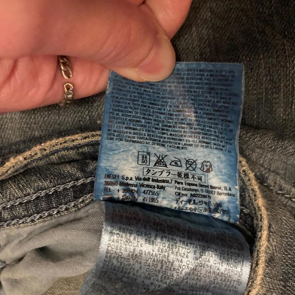 Diesel DNA Factory Deadstock KORRIX Dirtynewage Naranja Letras Azul Jeans Foto 4 de 4