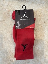 Nike Jordan JUMPMAN ADVANCE CREW Socks Red Sz M 6-8 SX5247-621 ELITE RARE