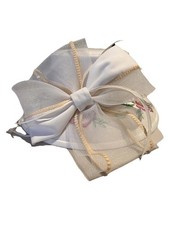 Elegant Embroidered Flowers, hat for women. Church, Fancy.