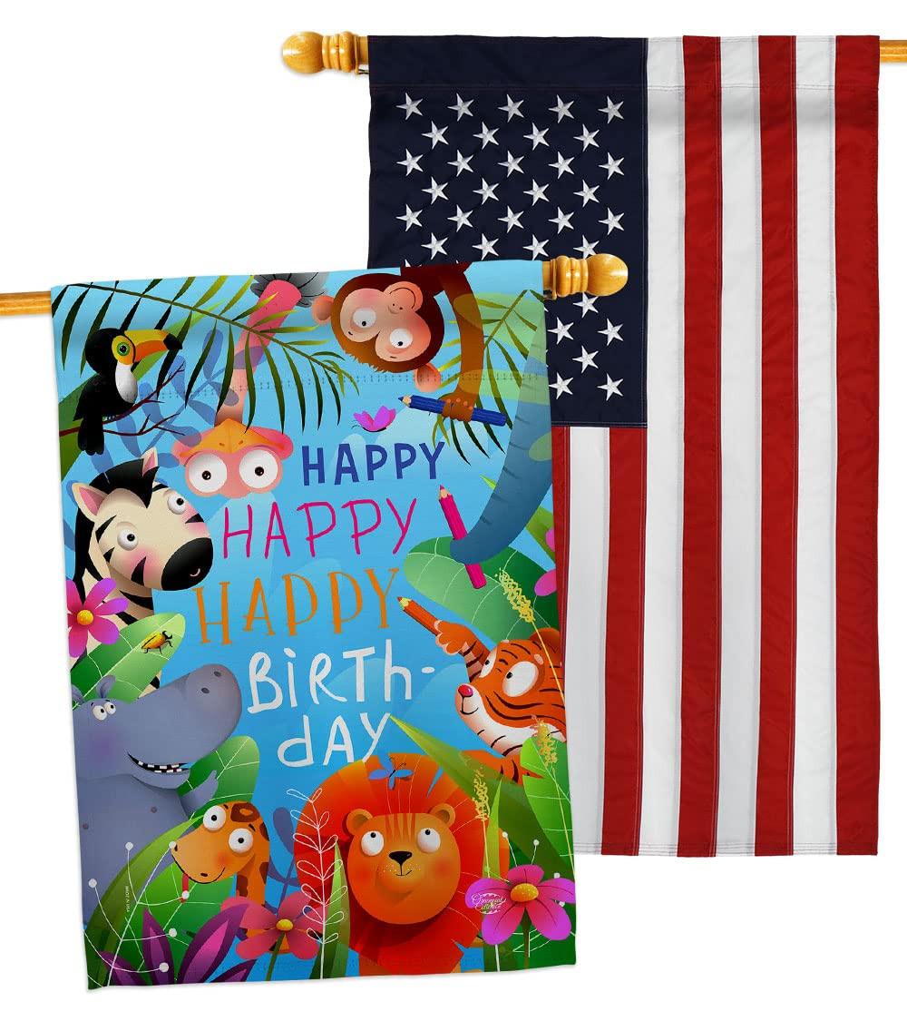 Let Gather Birthday House Flag Pack with Cake Gift & Candy Bouquet