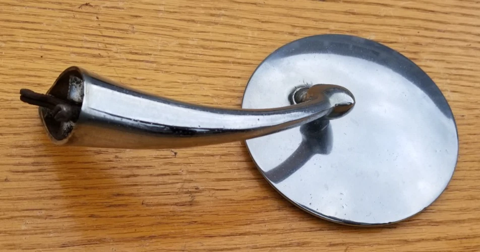 Side View Mirror 1953-54 Chevrolet Pontiac Chieftain Silver Streak 1954 53 - Image 4 of 4