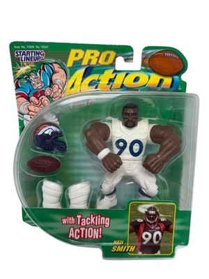1999 Starting Lineup Neil Smith Denver Broncos Pro Action Figure New In Package
