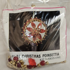 June Zimonick's Ornament Kit Christmas Poinsettia