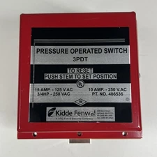 Kidde Fenwal UTC 486536 Pressure Operated Switch 3PDT Fire Control 10A 250V NEW