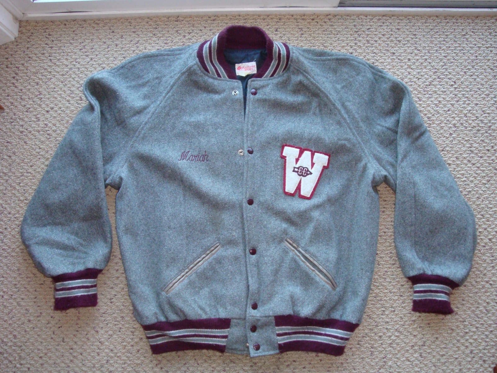 Vtg Native Indian Lettermans Jacket - image 2