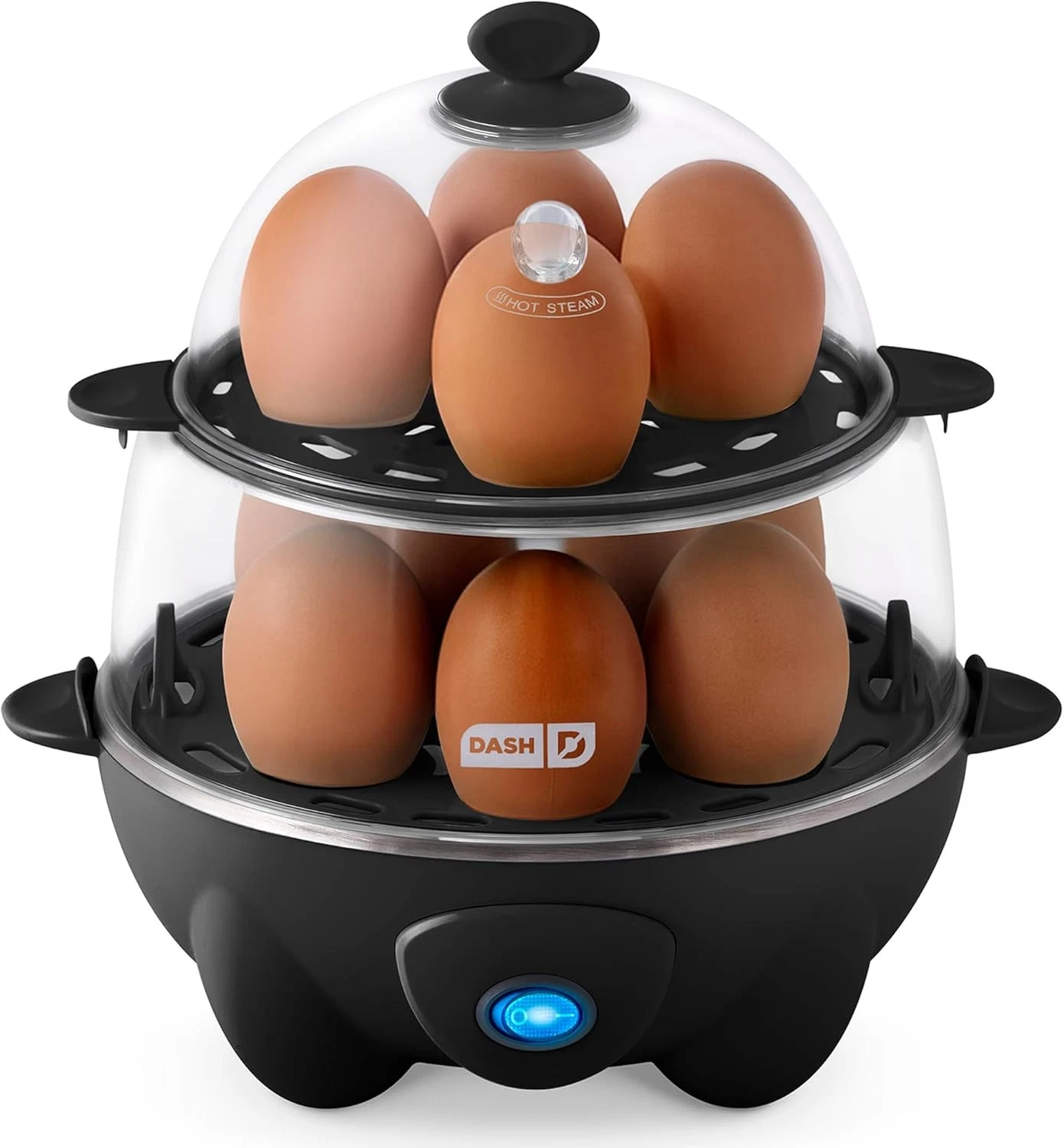 Deluxe Egg Cooker Boiler Poacher & Steamer Includes Measuring & Recipe Guide