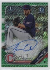 2019 Bowman Chrome Prospect Green Shimmer Refractor 93/99 Aaron Civale Auto hr9