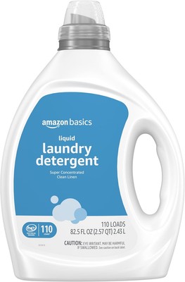 Laundry Detergent Liquid, Concentrated, Clean Linen, 110 Loads