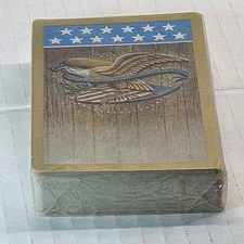 VTG Redislip Playing Cards Deck Patriotic Eagle Design USA Theme Sealed NOS