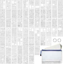 66 Pieces Bullet Stencils Journal Planner Templates Set DIY Drawing Templates Ki