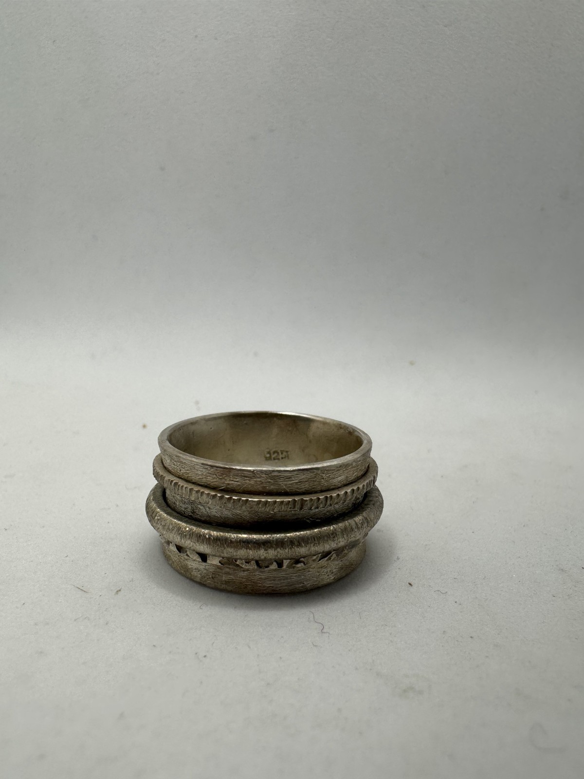 ::925 SILVER RING FINISHING SOLID °SIZE 59° JEWEL… - image 4