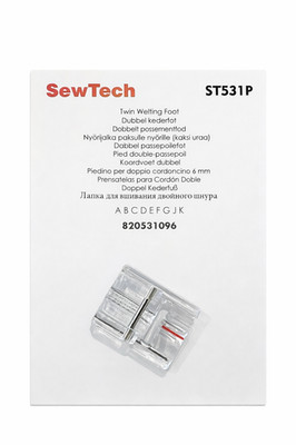 SewTech Doppel Kederfuß für Pfaff Nähmaschine - ST531P - 820531096