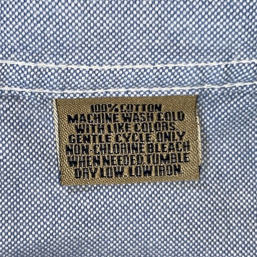 Bills Khakis Men’s Classic Fit Shirt Washed Oxford Size XL Cotton Button Blue - Picture 6 of 11