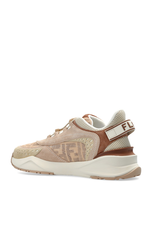Fendi - Women - ‘Flow’ sports shoes - Beige thumbnail 5