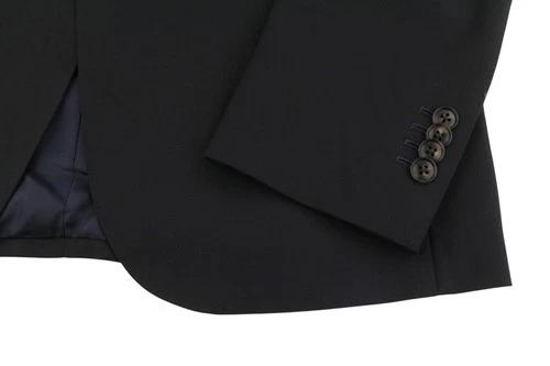 SUITSUPPLY Men Blazer Sienna Single Breasted UK38L Black 150'S Wool Notch Lapel image 6