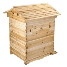 Cedar Wood Auto Draining Honey Beehives Bee House Beekeeping Box Honey House New