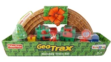 2010 Fisher Price GeoTrax HOLIDAY TRAIN SET North Pole Christmas Playset Toy NEW