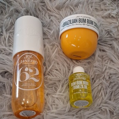 Sol de Janeiro Cheirosa 62 Skin Care Set Firming Cream Oil Mist Sample Size