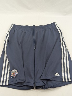 Adidas Three Stripes Oklahoma City Thunder Basketball Shorts Heavy Mens Large