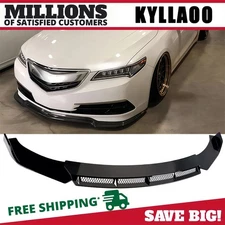 Glossy Black Front Bumper Lip Spoiler Splitter Body Kit For Acura TL 2000-2010