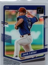 Jack Leiter 2023 Chronicles Baseball - Clearly Donruss #23 - Texas Rangers