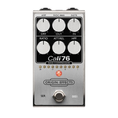 Origin Effects Cali76 Bass Compressor Bass Effects Pedal, Silver