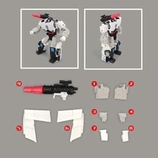 For Legacy Clampdown Rear Spoiler Filling Parts Shoulder Cannon Upgrade Kit 3D