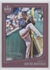 2019 Panini Diamond Kings Plum Framed Justus Sheffield #66 0nr3
