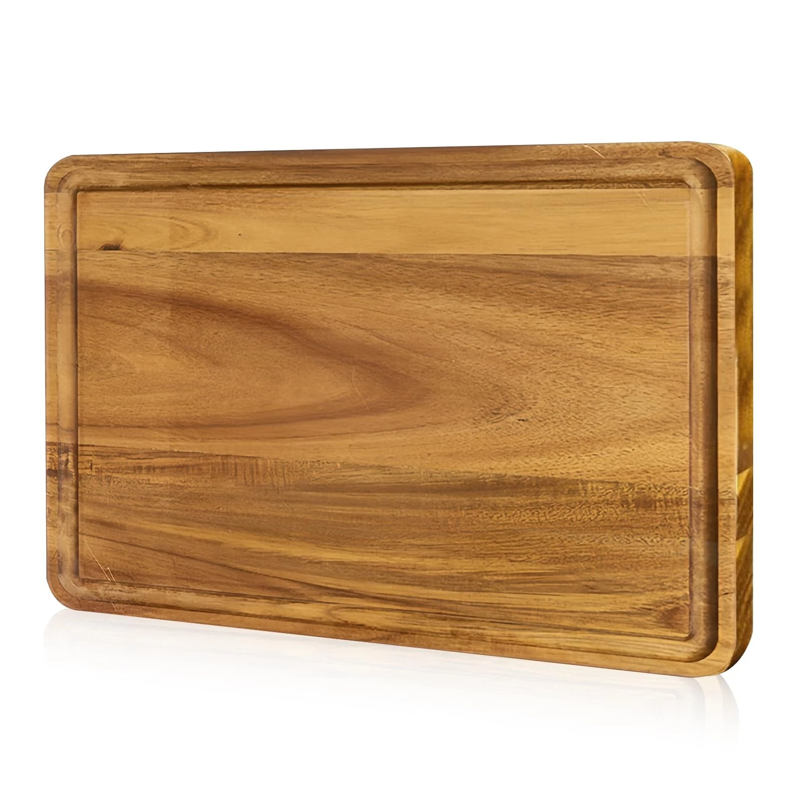 Acacia Wood Chopping Board Kitchen Wooden Board Gourmet Cutting Board, Cheese Charc...