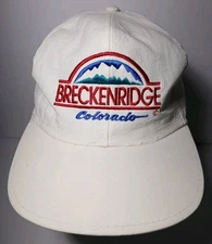 1980s 1990s Vintage Breckenridge Colorado Skiing Nylon Trucker Hat Snowboarding