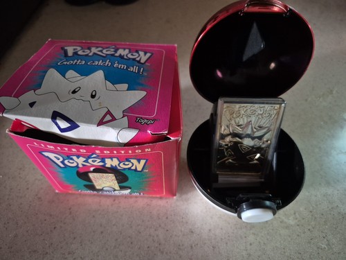 Pokemon 23K Gold Plated Togepi Trading Card 1999 -Limited Edition- Box Damaged