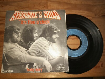 2 x Vinyl - 45 TOURS APHRODITE'S CHILD - IT'S FIVE O' CLOCK + Gloria Lasso