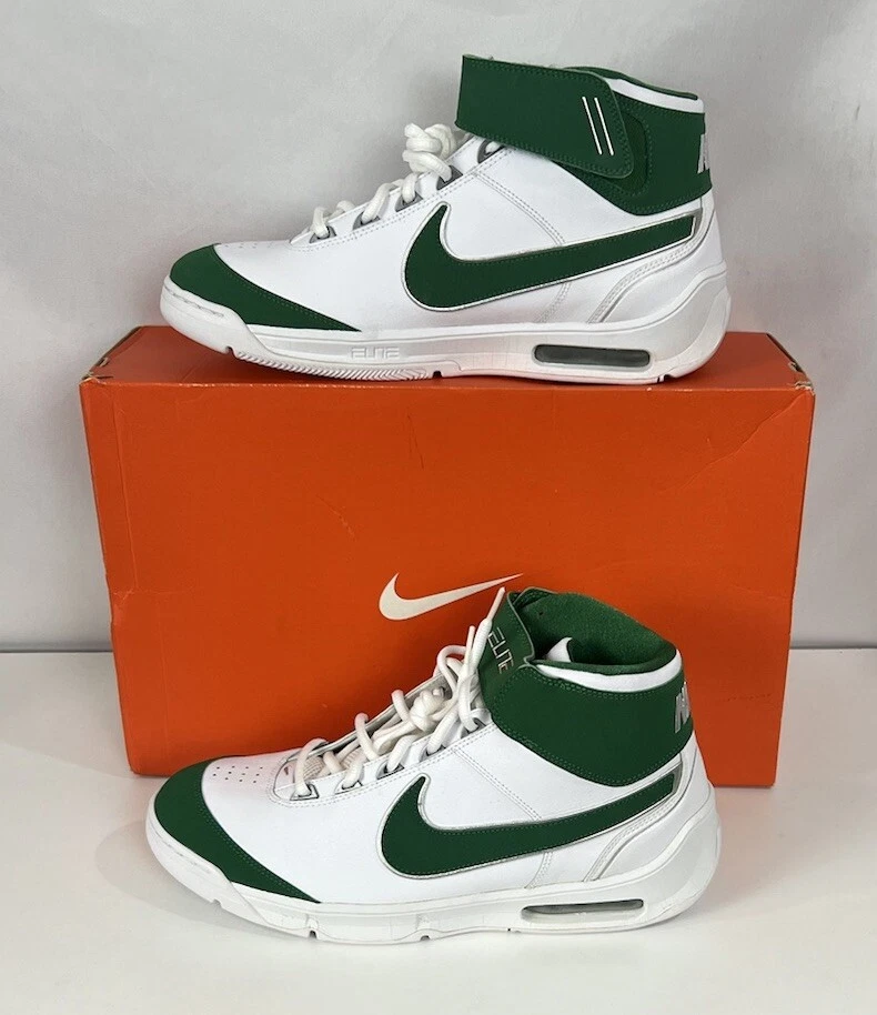 Zapatillas de baloncesto Nike Air Max Elite para hombre talla 11,5 verdes 317712-131 Foto 2 de 4