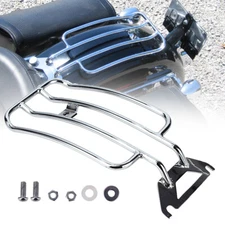 Chrome Solo Seat Luggage Rear Fender Rack For Harley Touring Electra Glide 98-08