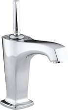 KOHLER 16230-4-CP Single Control Lavatory Faucet, Polished Chrome no drain