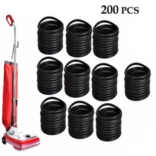 200pk Black Eureka & Sanitaire Rubber 30563B Upright Round Vacuum Cleaner Belts