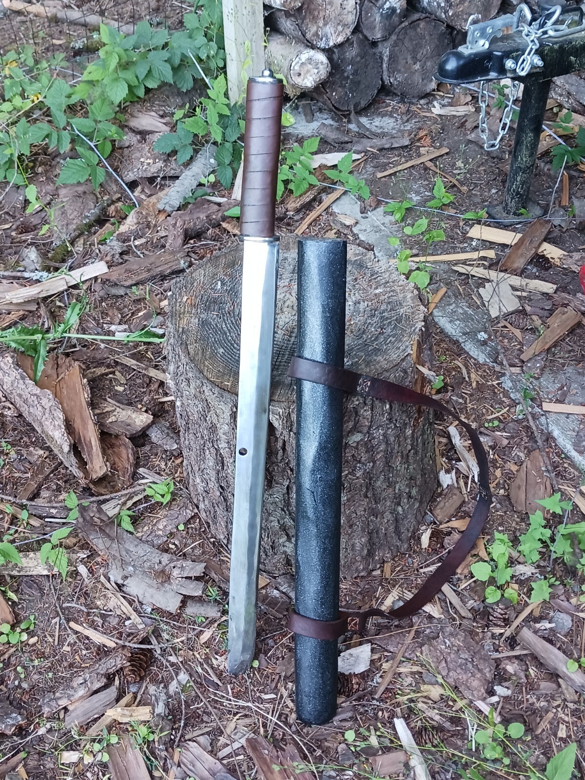 Wood Splitting Samurai Sword (Sort Of Like Viking Wood Splitter) eBay