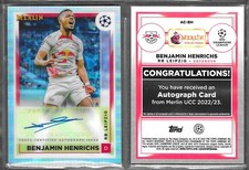 Topps Merlin 2023 #AC-BH Benjamin Henrichs RB Leipzig Auto Autograph Car