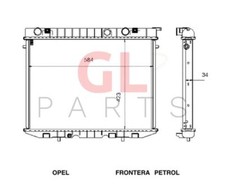 Radiateur Opel MONTEREY