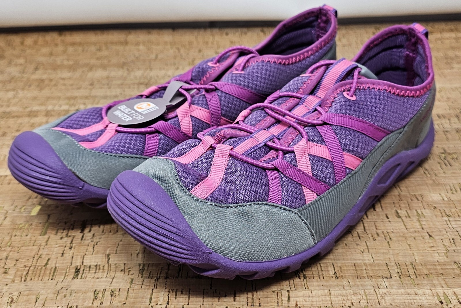 Merrell Hydro Lagoon Sandalo Bambini 7 Pull On Outdoor Acqua Viola Rosa Scarpa