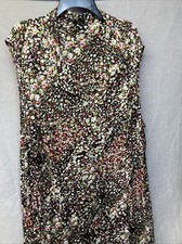 JBS Women Size 30W Maxi Dress Button Up Flared Skirt Cottagecore Boho Sleeveless