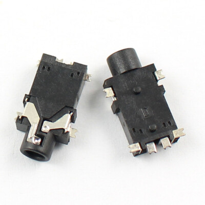 10Pcs PJ227 Female Audio Connector 2.5mm 6 Pin 6P SMT SMD Headphone Phone Jack