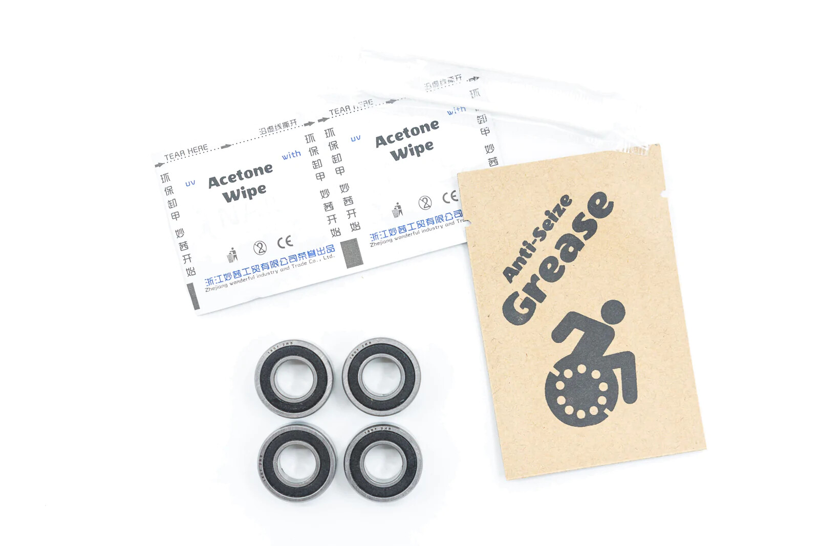 Caster & Fork Mount Wheelchair Bearings High Performance 1607 7/16” ABEC-5 7/16”