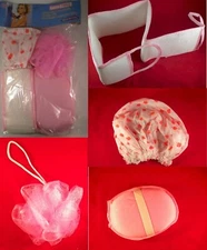 Bath Thing Body Scrubber 4 Piece Set Lot Of 12 Retail $6.99 Cost $1.50 Per Set